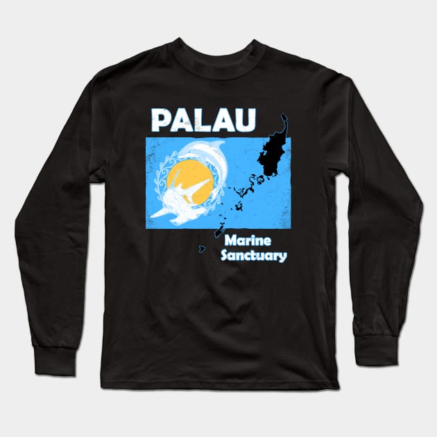 Palau Marine Sanctuary Long Sleeve T-Shirt by NicGrayTees